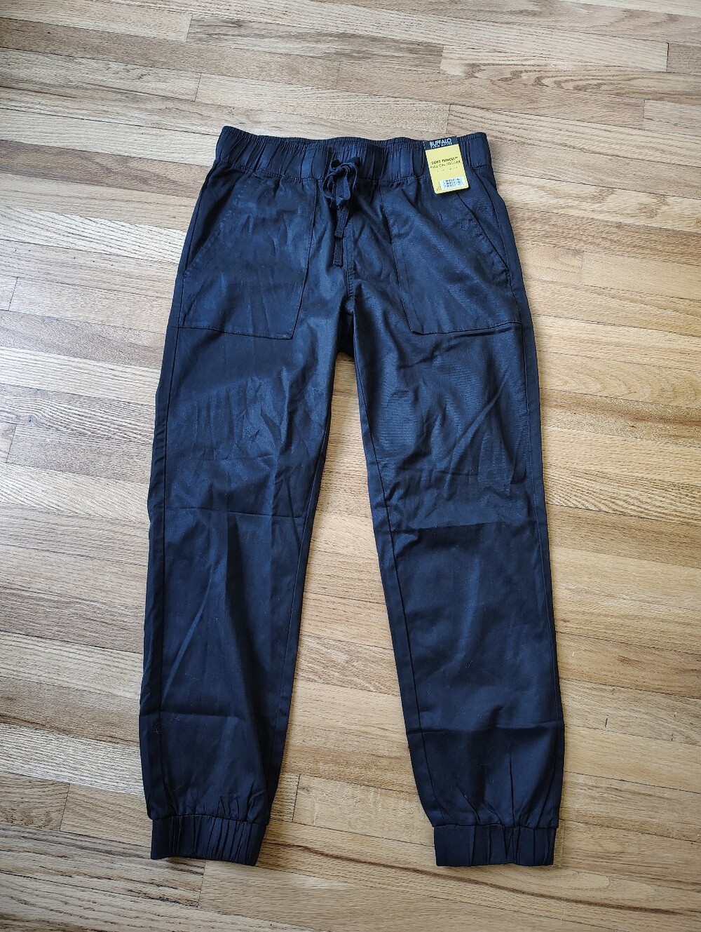 NWT Buffalo David Bitton Women's Soft Tencel Pull-On Joggers - Black, Size S